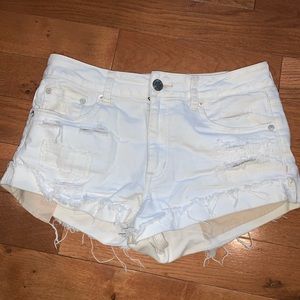AE Hi-rise Festival Distressed Jean Shorts
